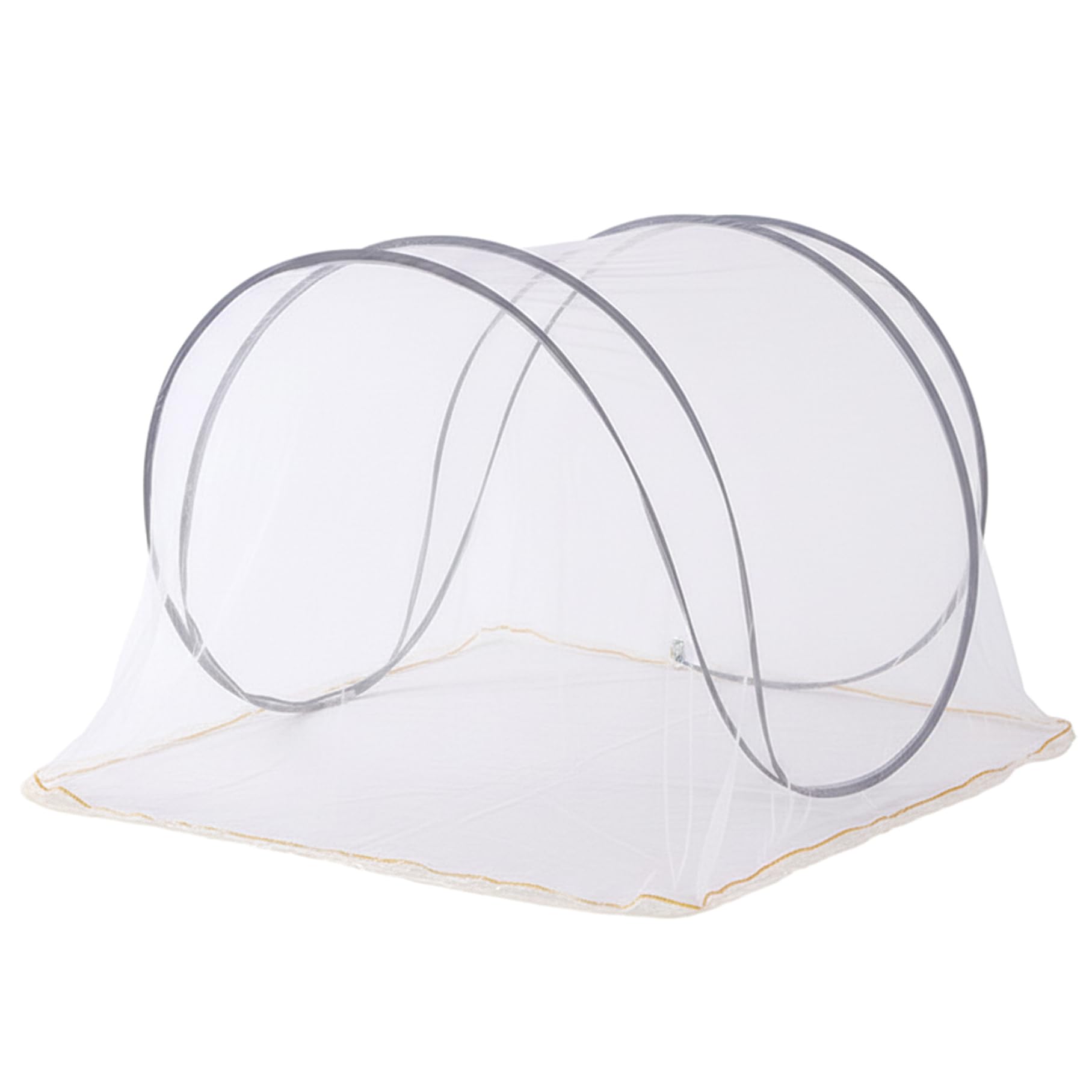 Mosquito Net Tent - Instant Pop-Up Mosquito Net for Bed with Zipper Door, Portable Full Coverage Mesh for Camping Travel Bedroom(B)