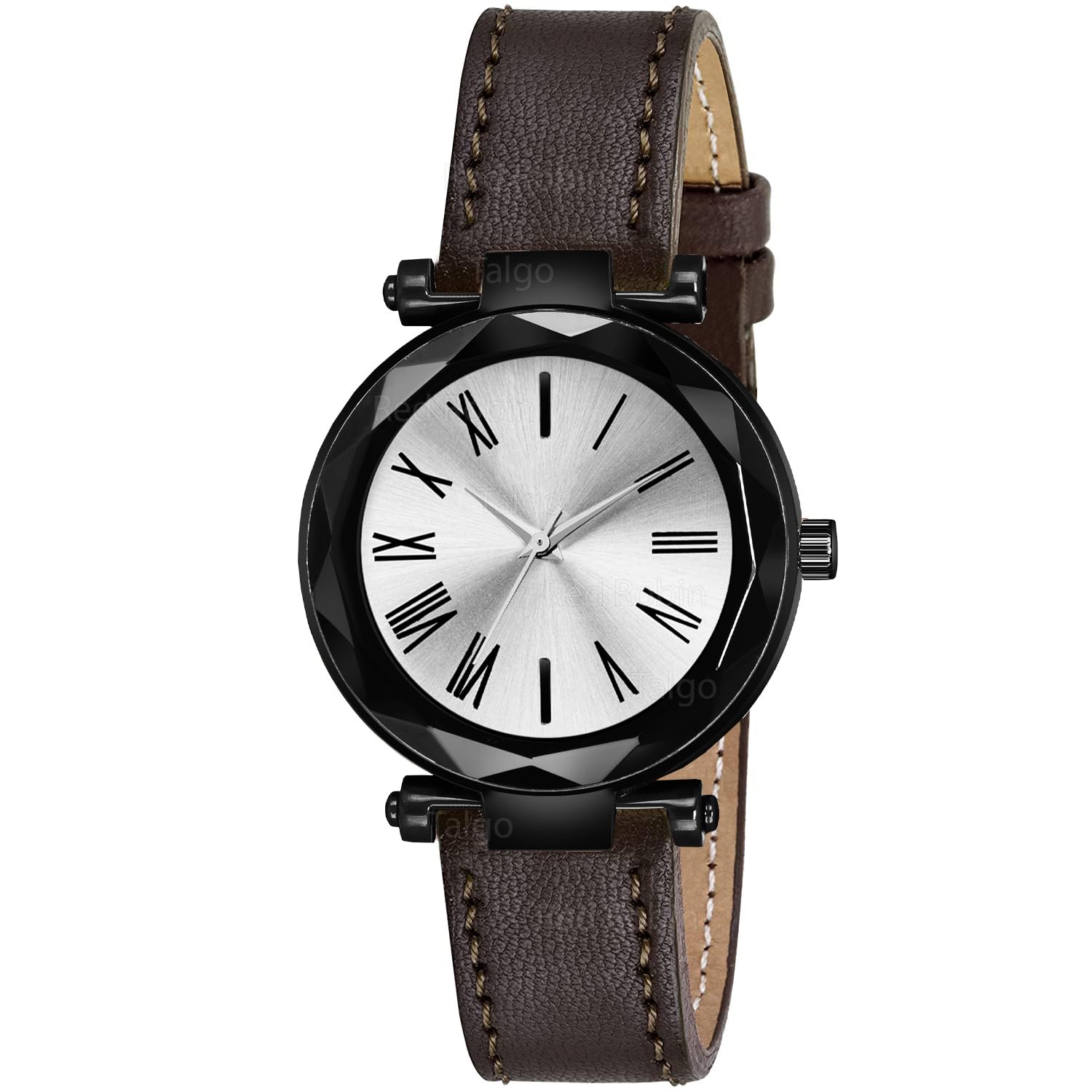 Talgo Analog Round Silver Dial Stylish Brown Strap Classic Design Fancy Wrist Watch for Women and Girls, Pack of 1 - TTN-SIL-GEN-BK-BRW-CUTL (B0DG328KTS) Amazon Price History, Amazon Price Tracker