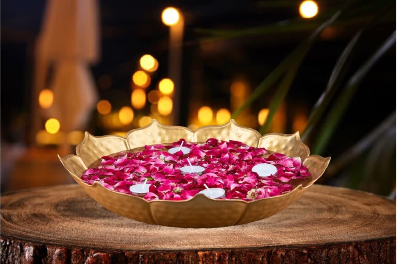 Quace Bowl Style Hammered URLI Festive Decor for Floating Candles Diyas Flowers (B0BGPGS716) Amazon Price History, Amazon Price Tracker