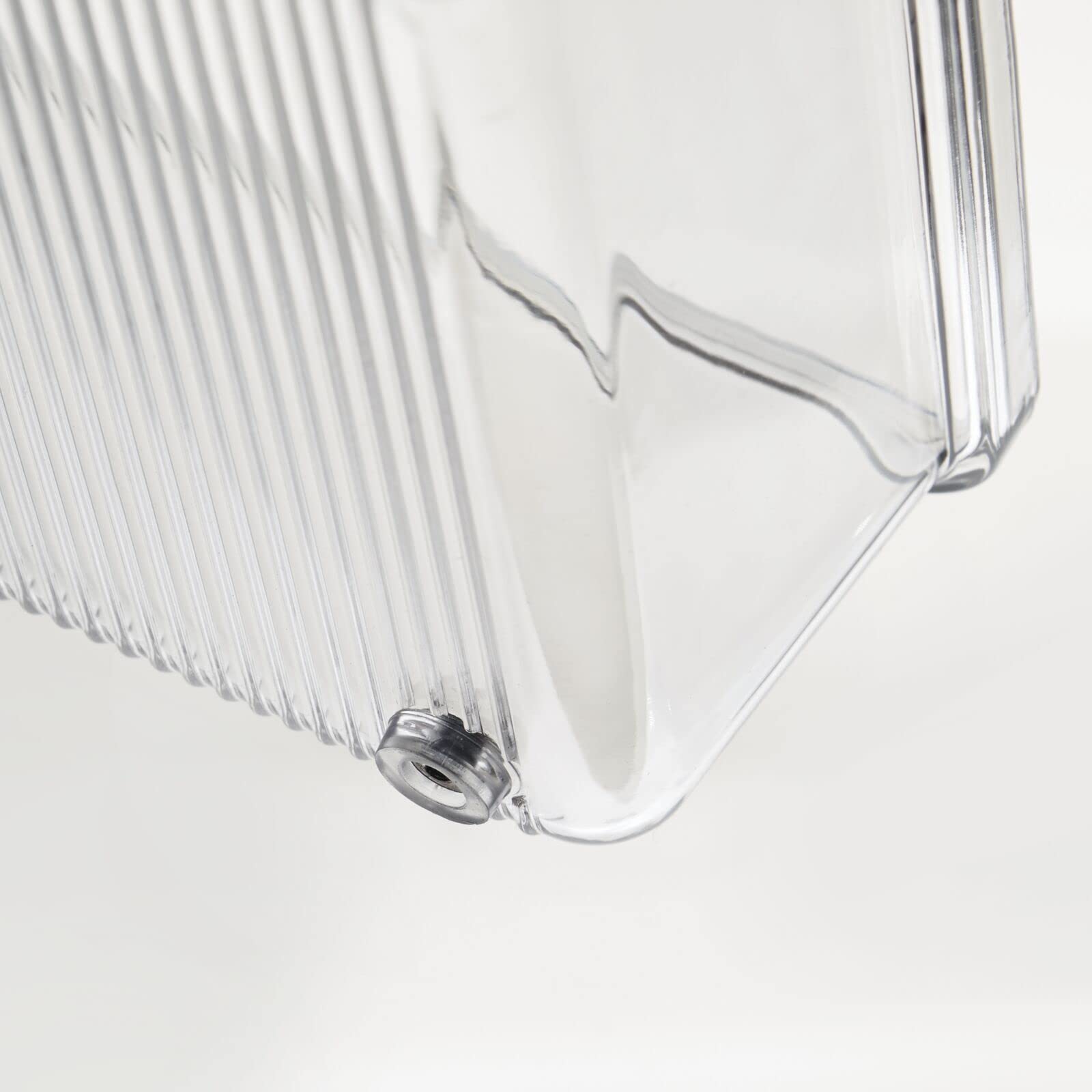 Bandeja organizadora de plástico ajustable y expandible para cajones de cocina, para almacenar cubiertos, cucharas, utensilios de cocina, aparatos, 2 pulgadas de alto, transparente 6