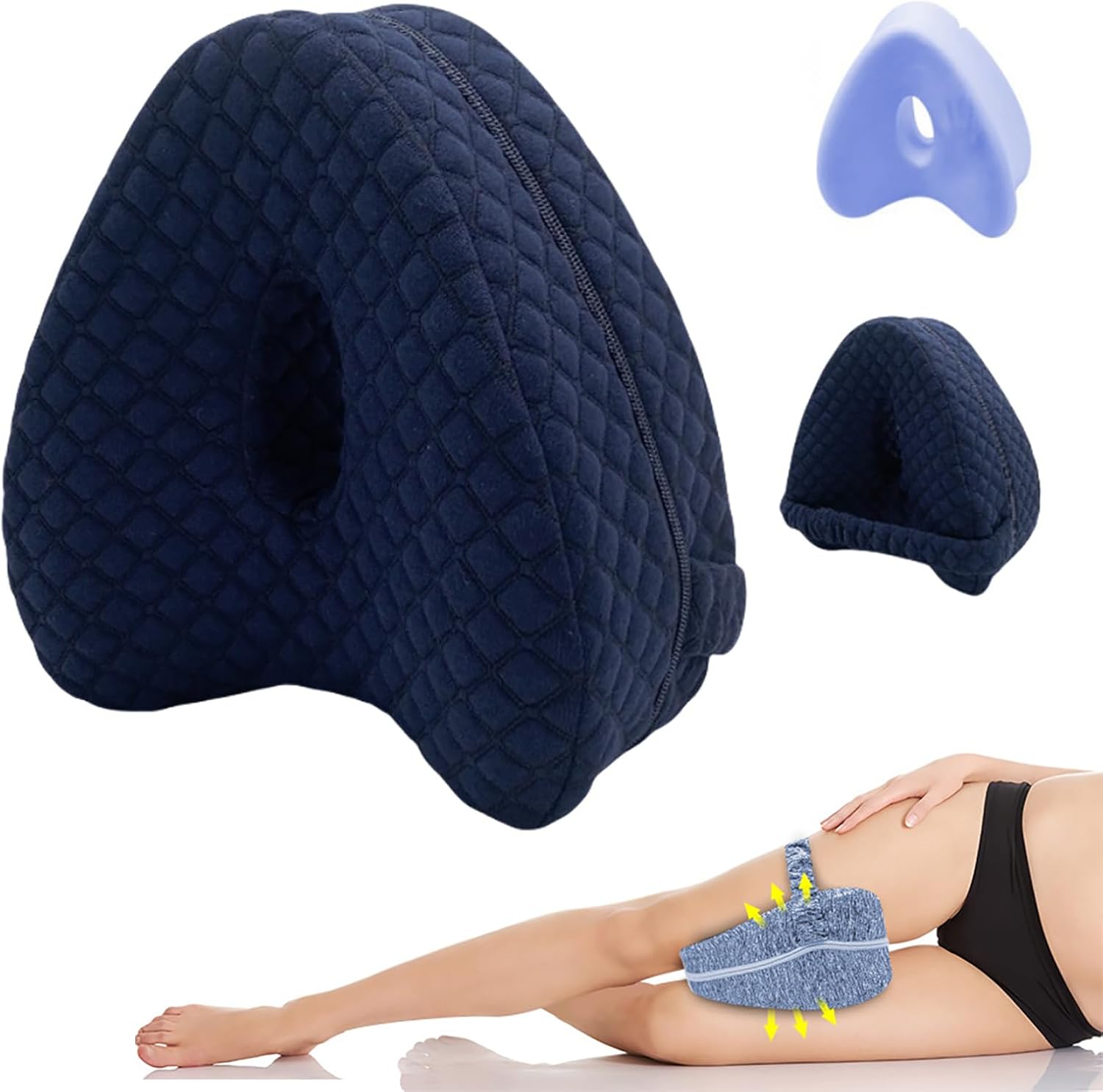 Revoget Pillow Revoget Hip Alignment Pillow - Relieve Hip Pain & Sciatica, Smooth Spine Pillow For Side Sleeping For Side Sleepers Relieves Low Back Pain And Leg Knee Pillow For Side Sleepers