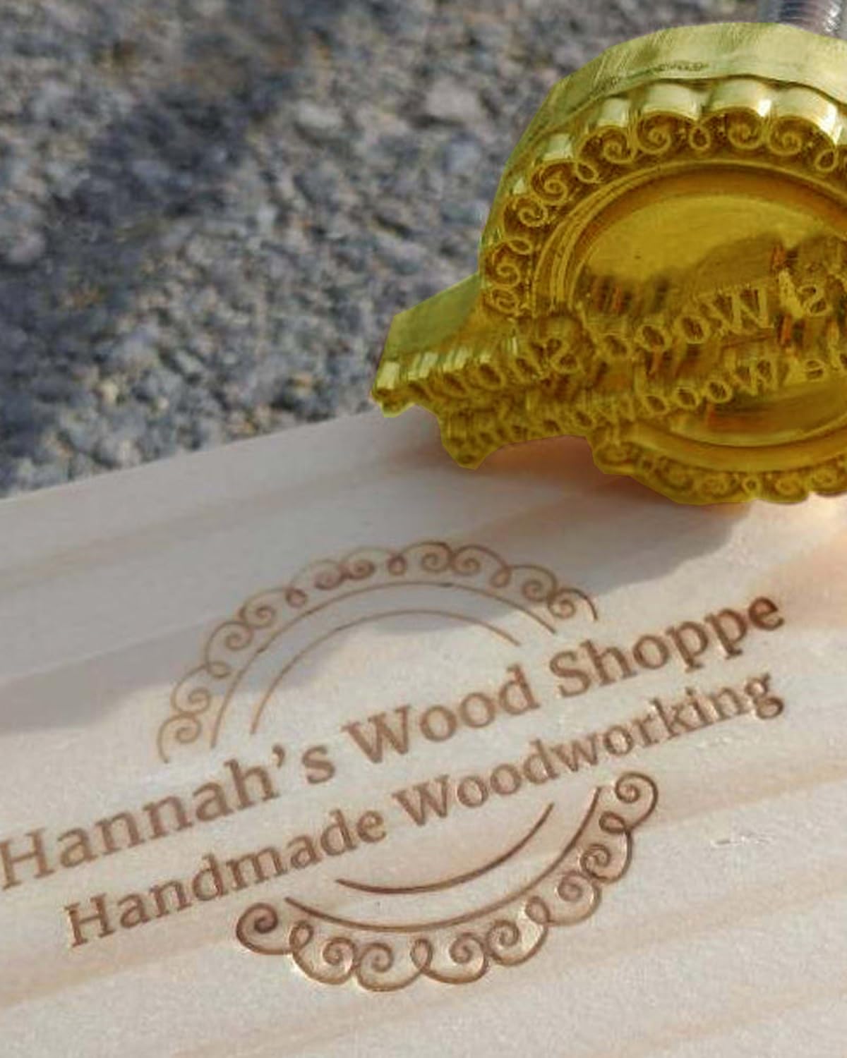Custom Branding Iron for Wood Burning Stamp Branding Iron for Woodworkers Handcrafted Lovers (4inch/10.16cm)