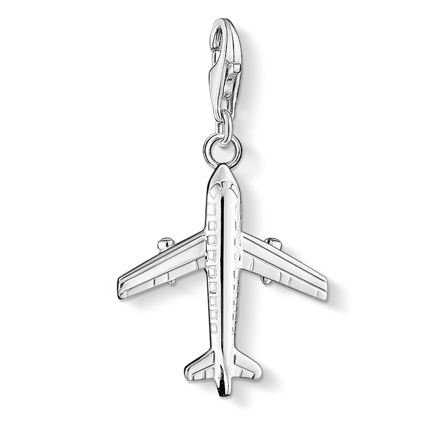 THOMAS SABO Women Charm Pendant Airplane Charm Club 925 Sterling Silver 0030-001-12