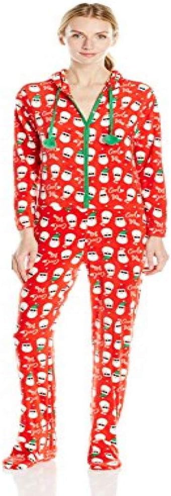 PJ CoutureWomen's Ugly Christmas Footed Pajama