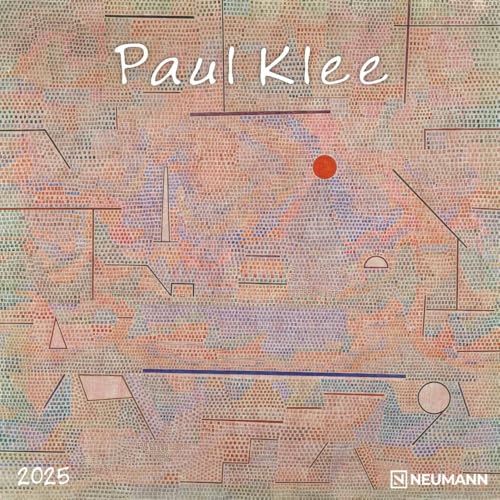 N NEUMANNVERLAGE, Paul Klee 2025 Brochure Calendar, 30 x 30 cm, Wall Calendar with Pictures of Paul Klee, Moon Phases