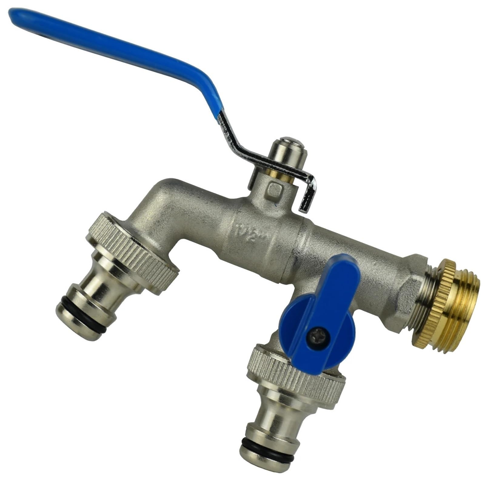 Rubinetto Giardino Giardino di Ricambio 1/2 ''IBC Serbatoio Dell'acqua Connettore In Ottone Rubinetto Rubinetto Adattatore 2-Way 1-Way Tubo di Irrigazione Giunto raccordo valvola a sfera(SPL11-584)