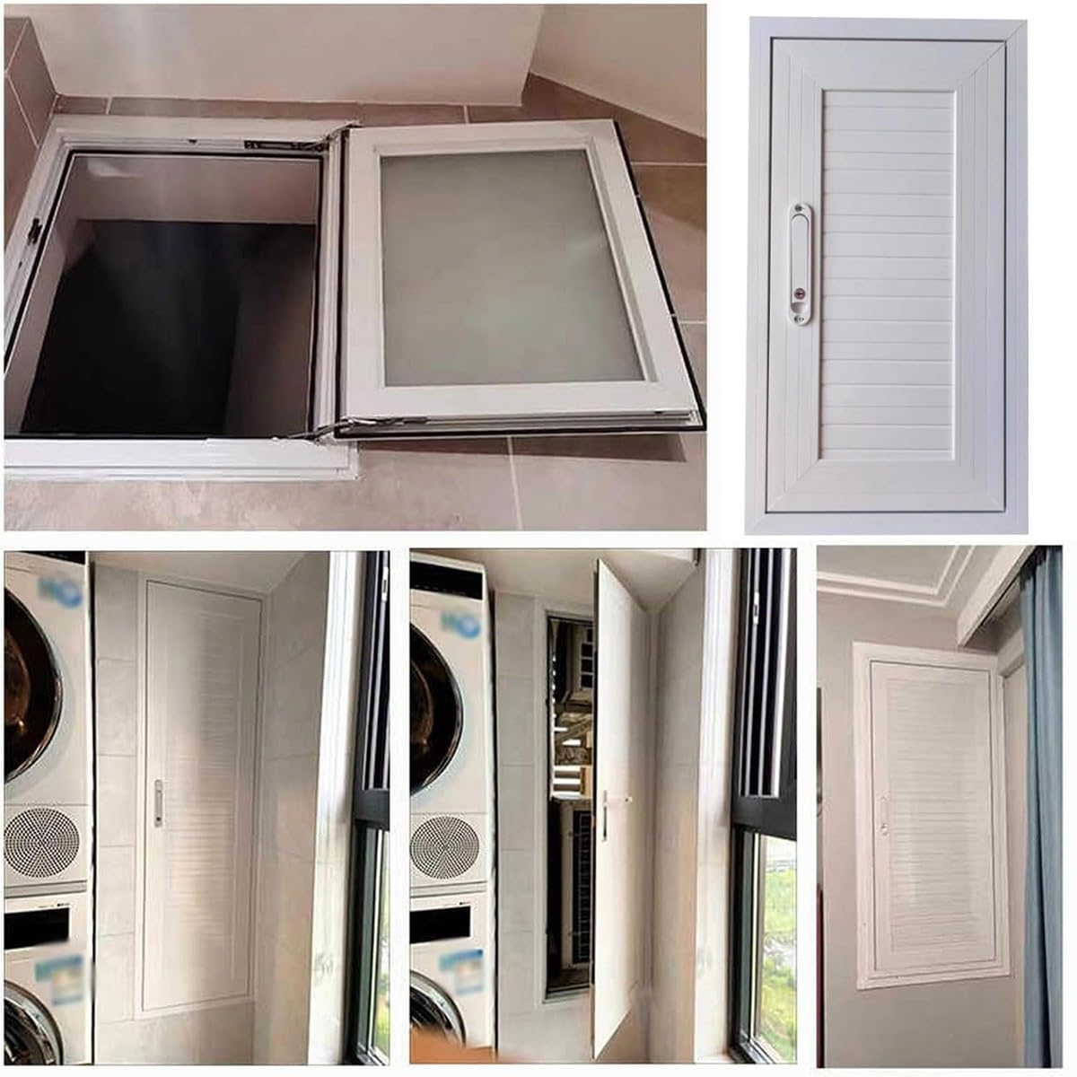 Trampilla Pladur Puertas De Acceso para Plomería Blancas con Cerradura Y Llave, Placa de inspección Resistente a la Intemperie, Puertas De Inspección Y Trampilla De Servicio