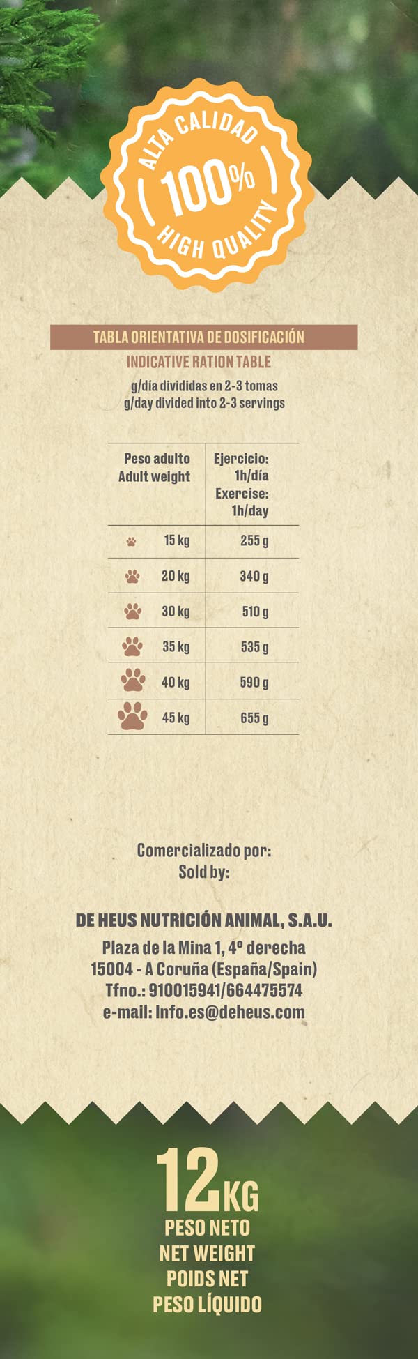 Pienso para Perros Senior o con sobrepeso con Pollo Fresco Sin Cereales Alimento seco para Perros 12 kg Canun Fresh Ligth&Senior
