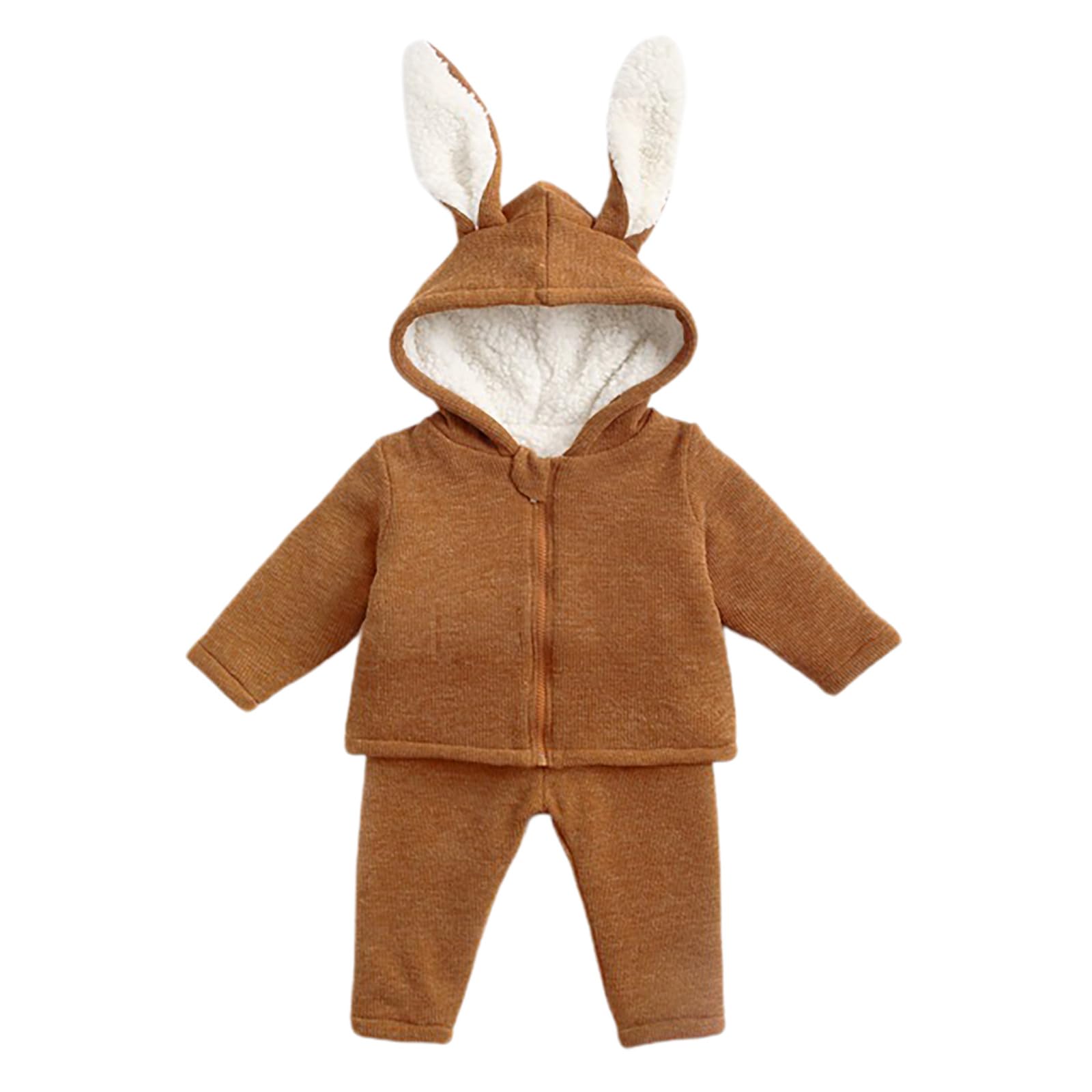 Bebé niños niñas Manga Larga Invierno con Capucha Animados recién Nacido Polar Abrigo cálido Mono Esmoquin De Hombre