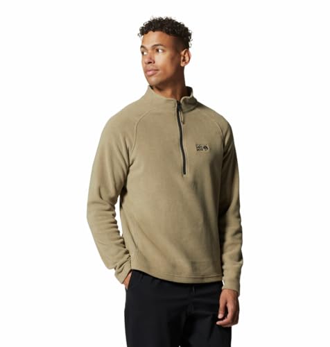 Image of Mountain Hardwear Men's MHW Logo 1 /4 Zip for Travel, Camping, and Casual Wear