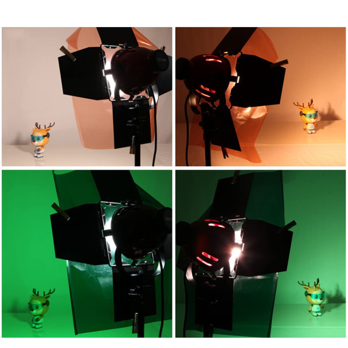 FELTECHELECTR 5pcs Gel Filter Transparent Lighting Filter Color Temperature Gels