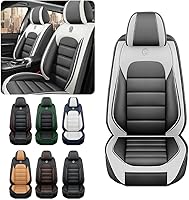 Vista 1 de Iceleather Fundas de asiento de coche para Suzuki Vitara 1999-2004, impermeable, suave, transpirable, de piel sintética, con bolsillos
