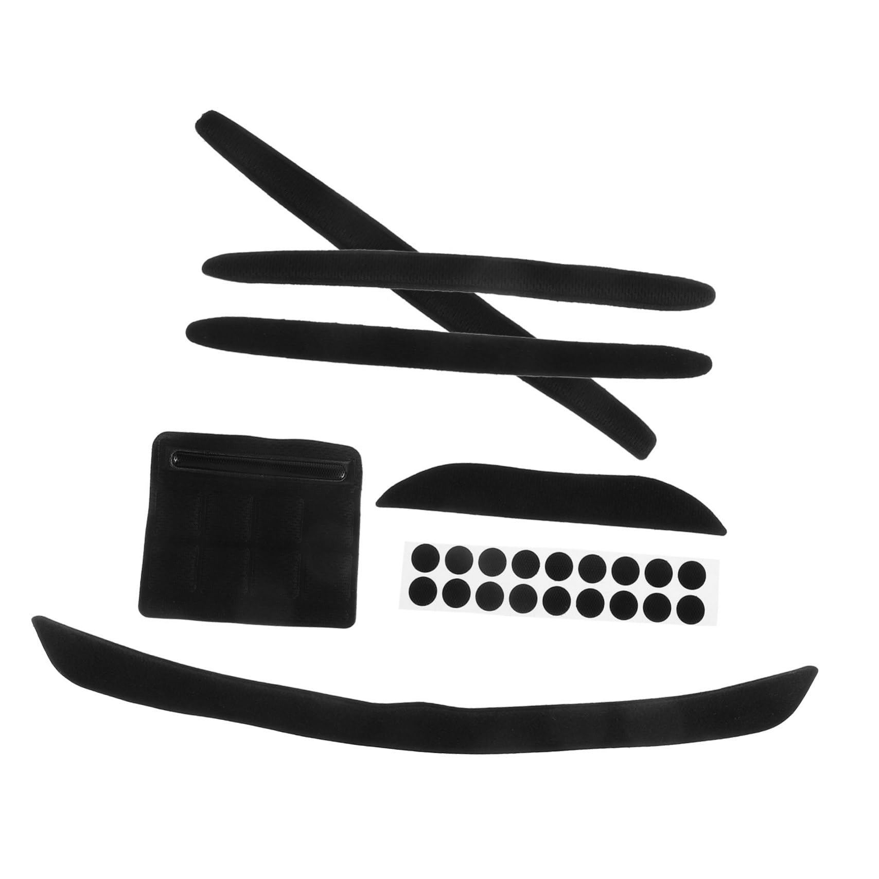 SUPVOX Replacement Foam Pads Liner Set for Helmets Cycling Helmet Padding Kit Black Protective Padding for Bikes