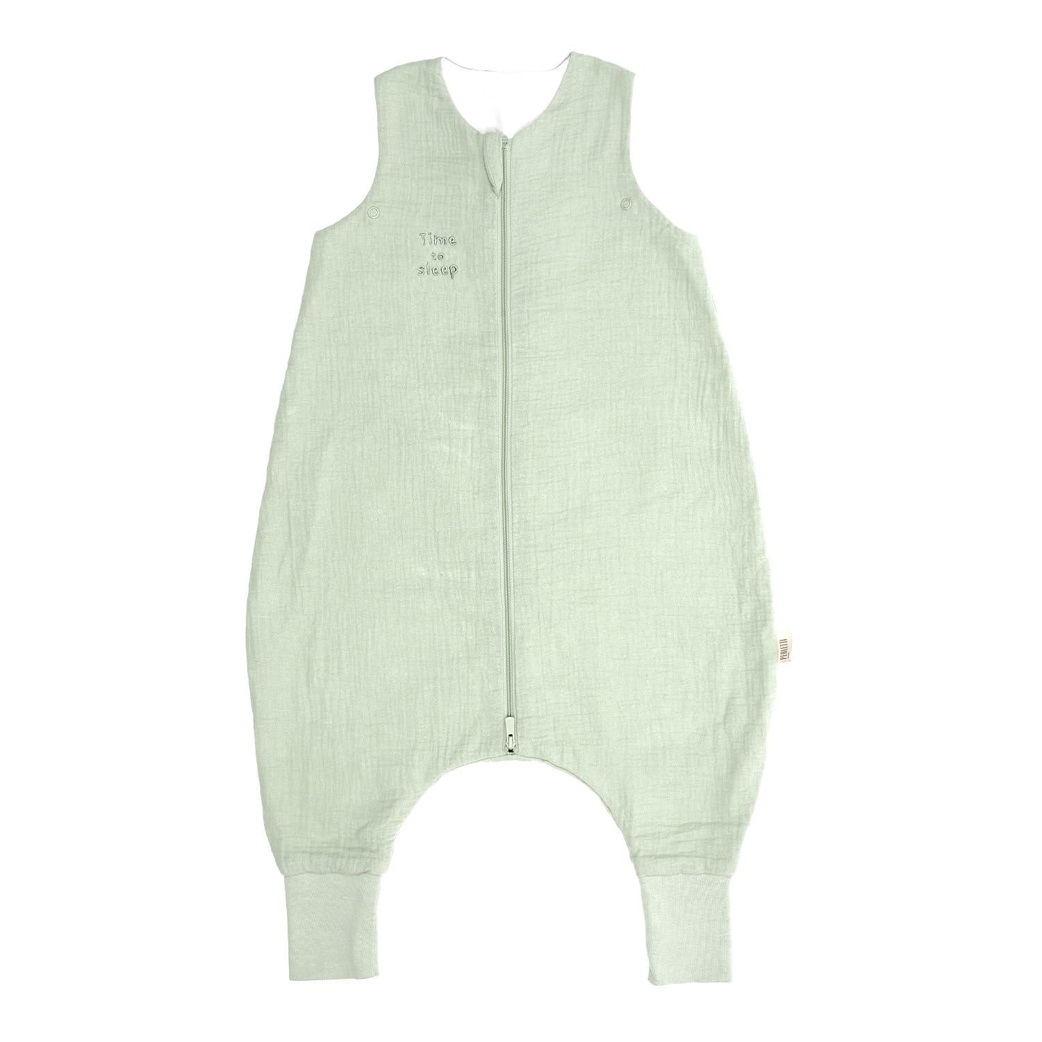 PERLETTI Sacco Nanna Tog 1 Estivo Primavera con Piedini Cotone Organico - Senza Maniche Neonato Bambino Bambina 12-24 Mesi e 24-36 Mesi - Leggero Morbido Pratico con Cerniera Centrale