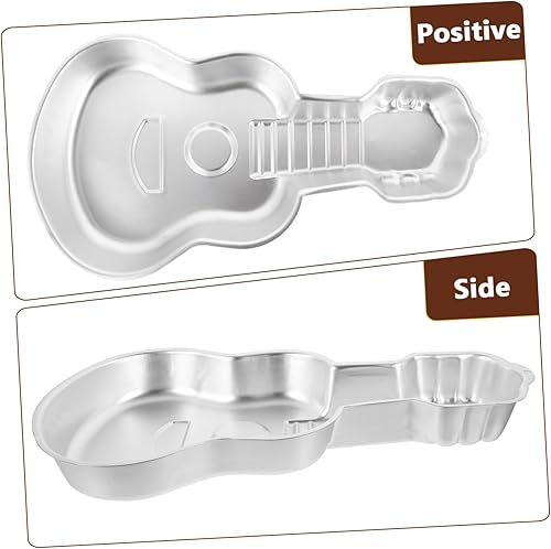 Miniatura 3 de BESTonZON Molde creativo para tostadas, cortador de galletas para ukelele de guitarra, herramienta de aluminio para hornear pasteles de 16.9