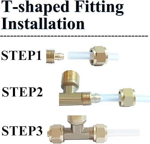 Miniatura 7 de Beduan Kit de pistola de aire con manguera neumática de poliuretano de 16 pies de largo, pistola de aire resistente para compresor de aire (azul)