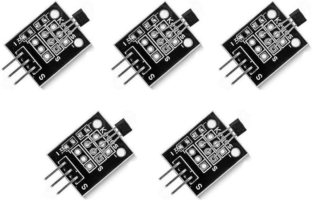 WINGONEER 5pcs ホール効果KY-003磁気センサーモジュールDC 5V Arduino PIC AVRスマートカー用