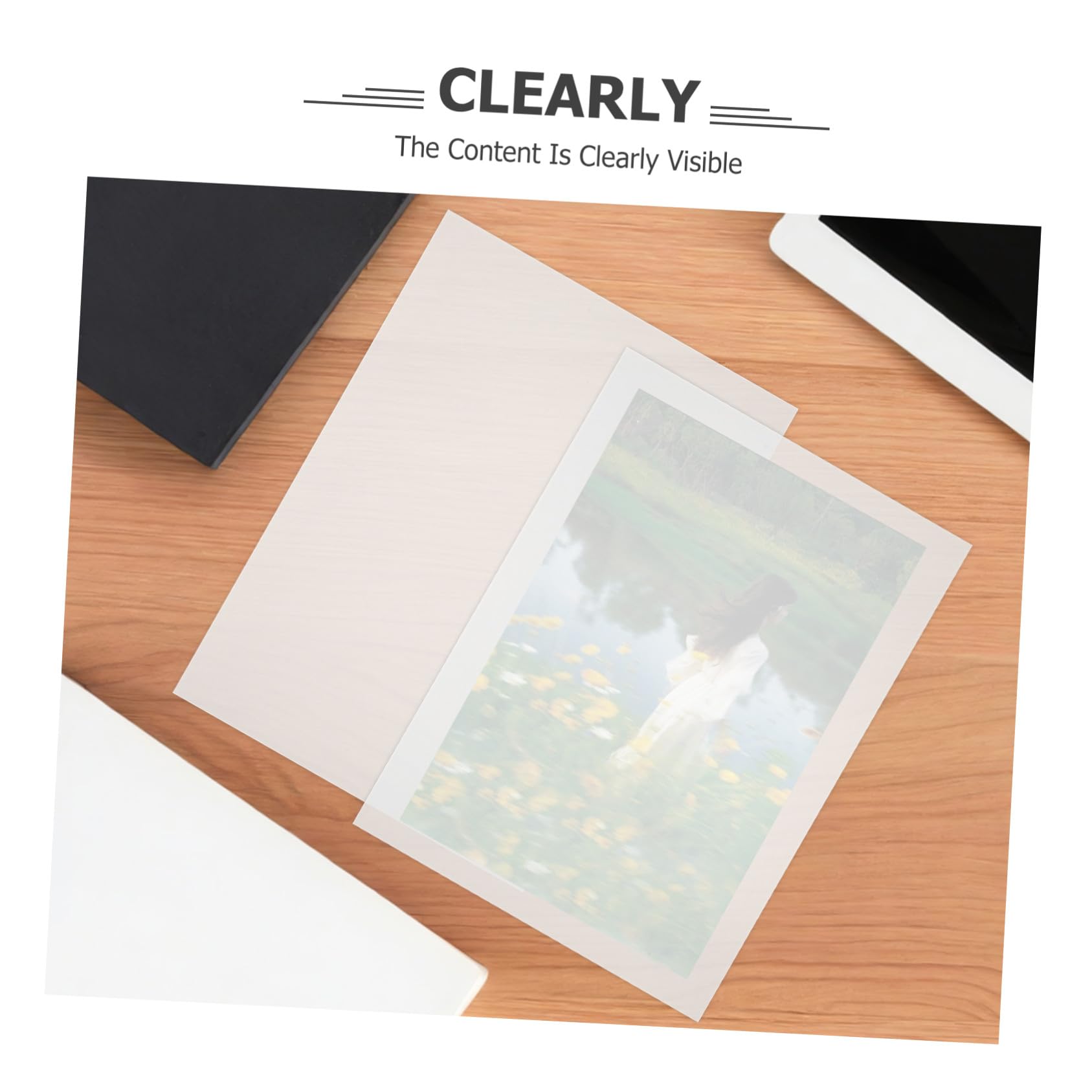 Pochettes de Plastification A4 100 Feuilles Pvc Film de Plastification