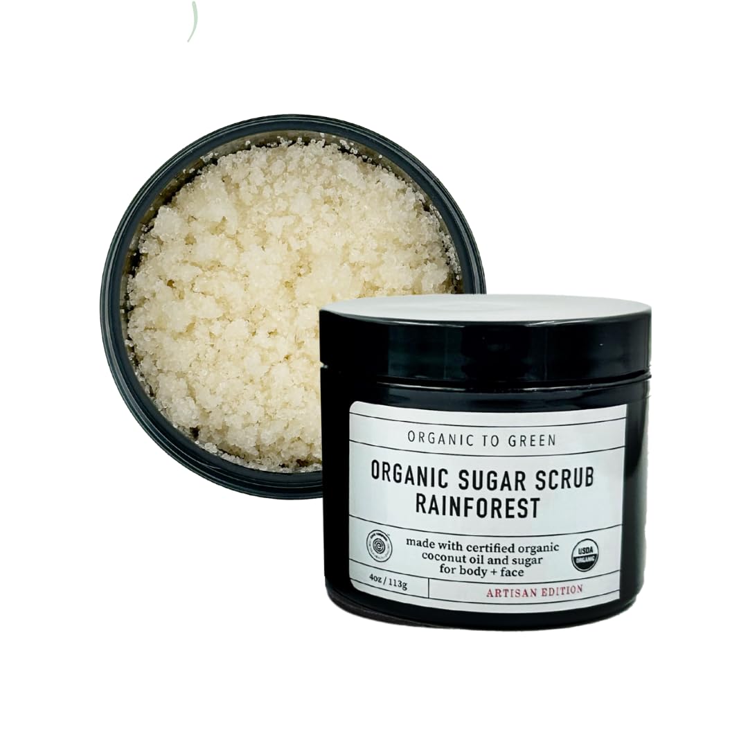 Organic To Green Rainforest USDA Organic Sugar Coconut Oil Scrub