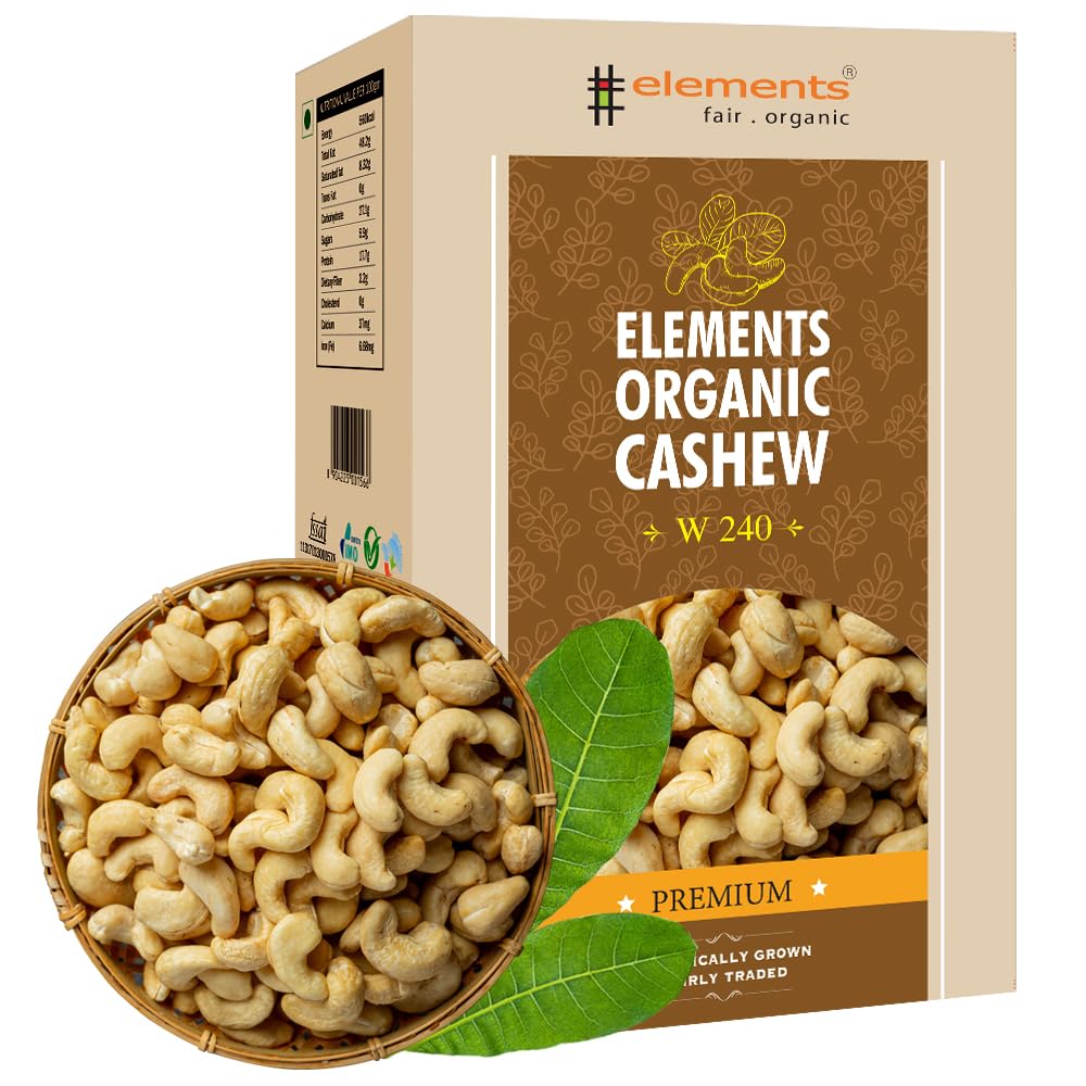 Elements Fair Organic Cashew 700g –Organically Grown Fairly Traded Indian Cashews – Wholesome – Ideal for Snacking, Baking and Cooking. (B08C79C94P) Amazon Price History, Amazon Price Tracker