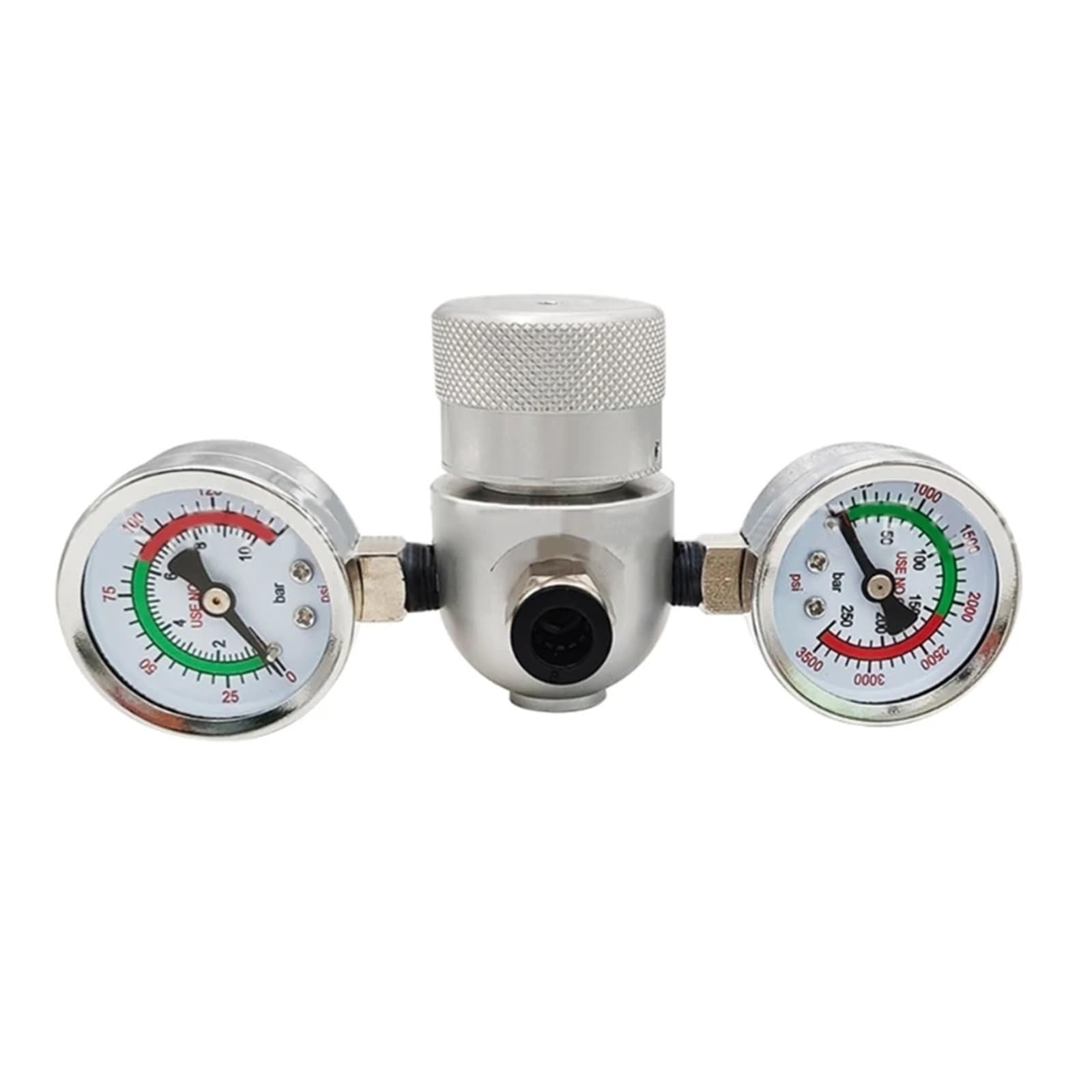 Aluminum Pressure Regulator Valves for Whipped Cream M11 Thread Regulating Valves with Adapter & Hose Line