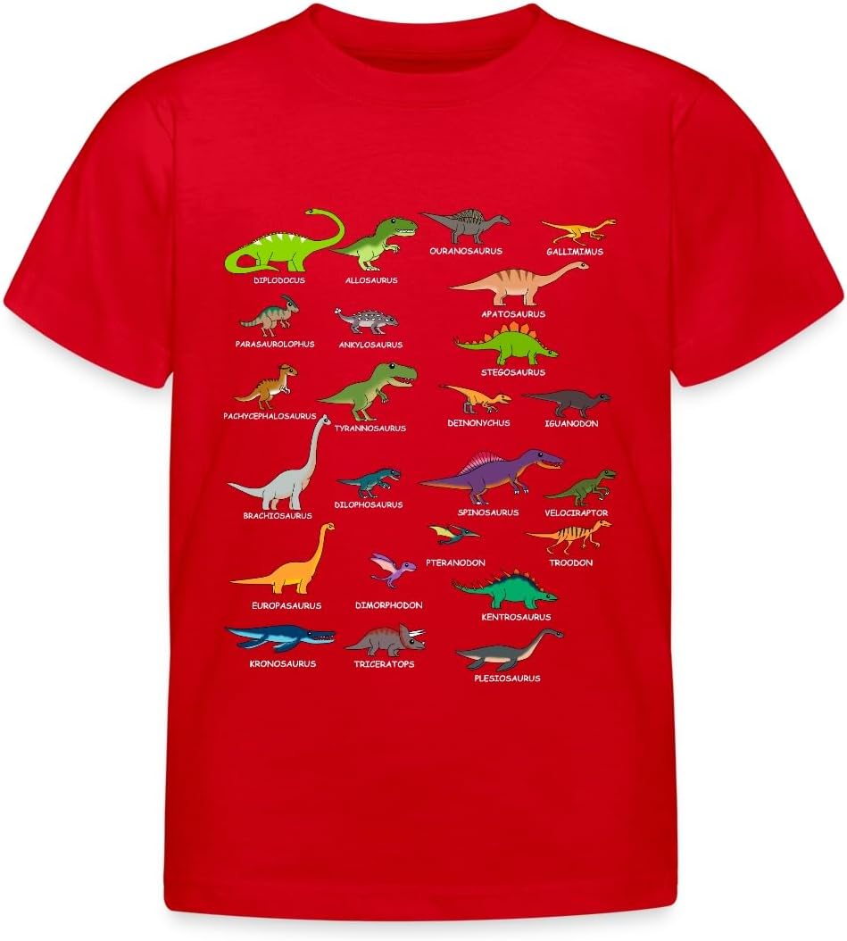 Spreadshirt Dino Langarmshirt - Tyrannosaurus Rex Comic Design Für Kinder