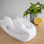 Now Designs 197545a Ripple Towel, Set of 2 (White)