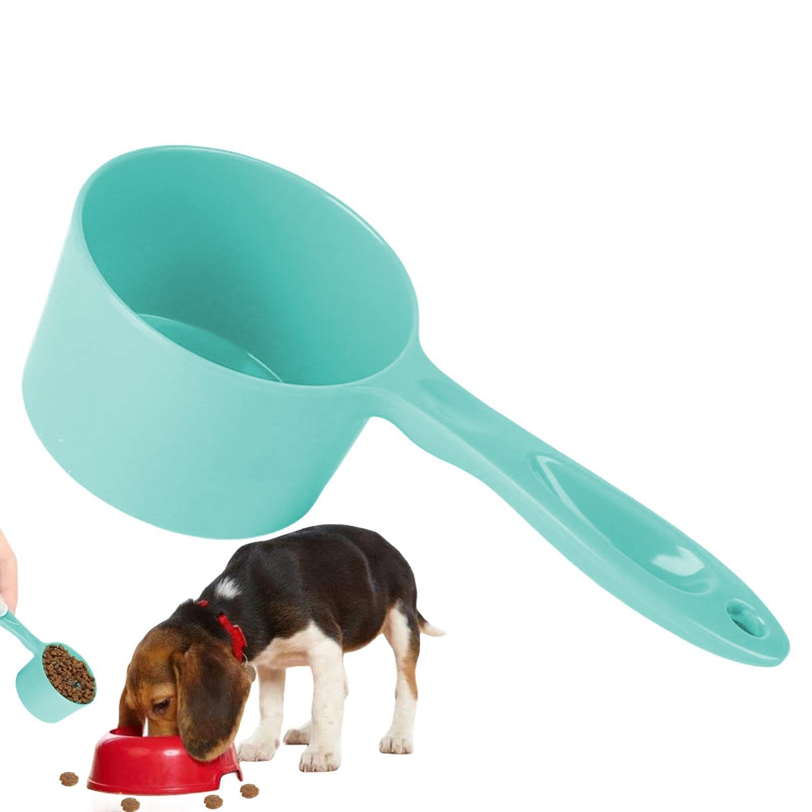 Cuchara medidora de comida para perros – Cuchara de melamina de 100 g de capacidad para cachorros | Cuchara de alimentación para mascotas con agarre cómodo, pala de control de porciones para