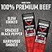 Jack Link's Beef Steak, Peppered - Protein Snacks, Meat Snack with 11g of Protein, Made with 100% Beef, Individually Wrapped Bulk Snack Pack, Keto Friendly - 1 Oz. (12 Count)