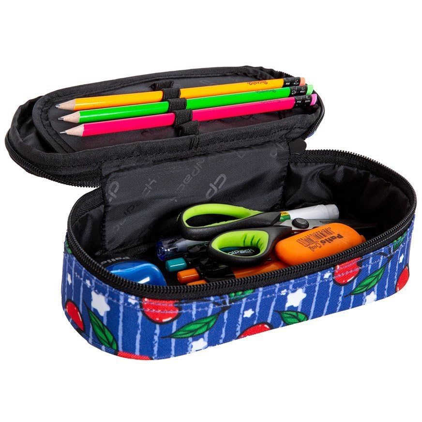 CoolPack C62238, Campus Cherries School Pencil Case, Blue, Azul - Image 2