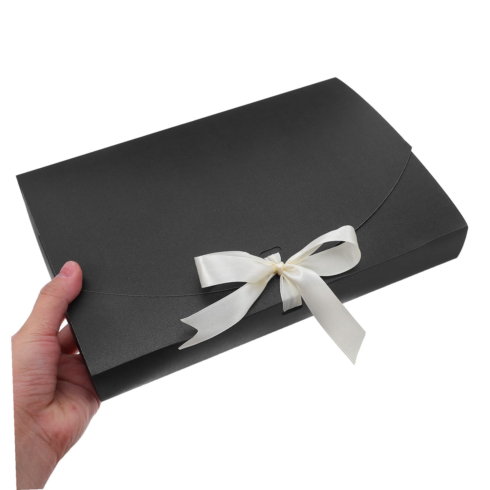 Cabilock Scatole Regalo in Carta Nere per Camicie Sciarpe e Accessori 20 Pezzi con Chiusura Raffinata per Natale e Occasioni Importanti
