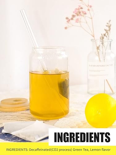 Vista 105 de TeeLux Bolsas de té verde, té verde puro natural, súper antioxidante, cafeinado, 100 bolsas de té para apoyar la salud general