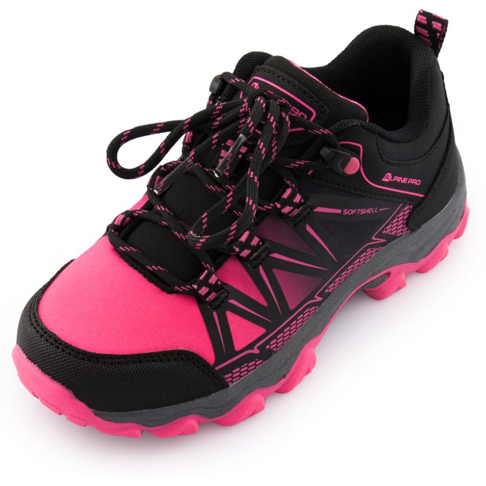 Alpine Pro FARO Unisex Niños Senderismo Zapatos Activos Zapatos de Trekking Ligeros Zapatos de Exterior Zapatos de Senderismo Duraderos Zapatos de Caminar Transpirable Tejido Exterior Softshell Base
