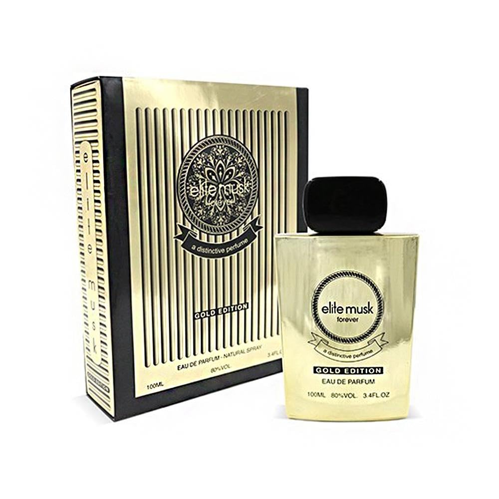 Elite Musk Gold Edition by TMAX SCENT - Luxury Eau de Parfum for Men and Women, 100ml | Rich and Exotic Fragrance
