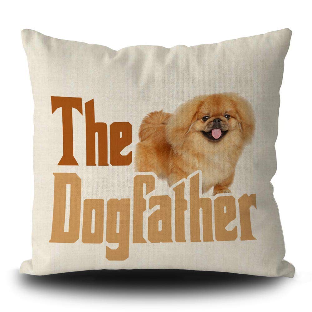 Federa Per Cuscino Quadrata 50x50 Cm In Lino – Design Cane Whippet, Stampa Fronte/Retro, Bageyou - 4
