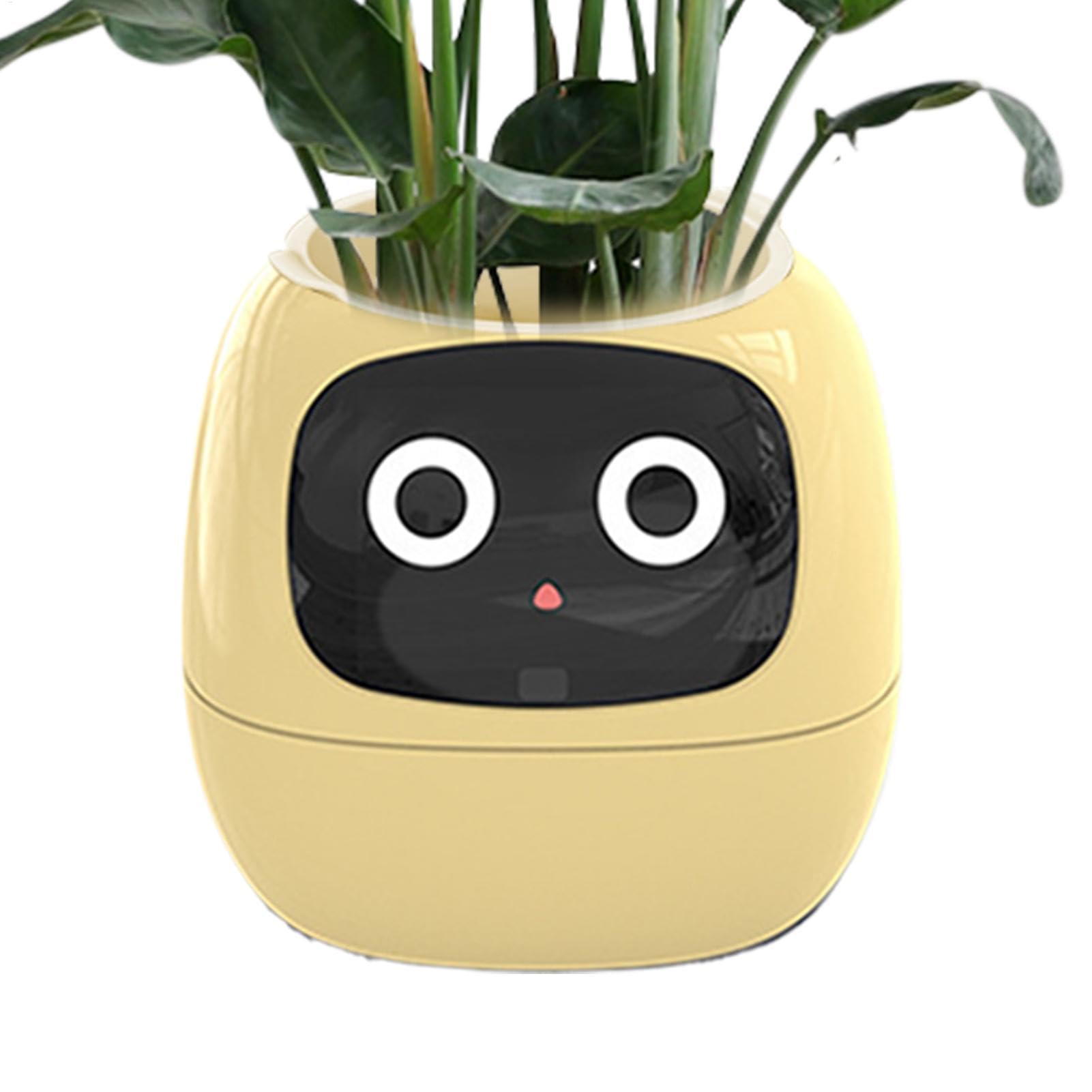 Maceta inteligente – Maceta inteligente, maceta AI, robot de maceta inteligente para mascotas, maceta inteligente para mascotas, adorable compañero de plantas, macetas inteligentes, guía de