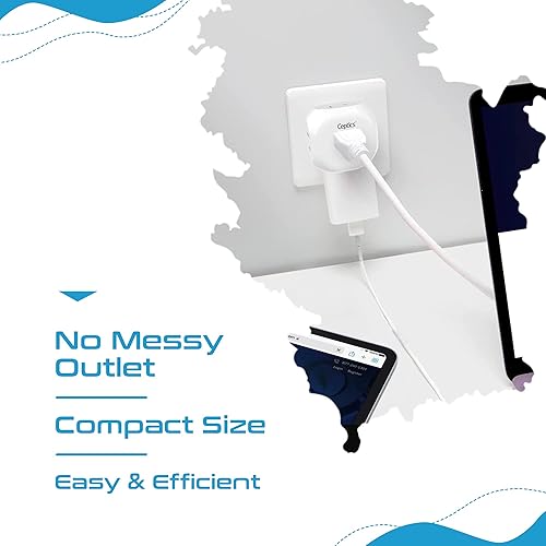 Miniatura 7 de Ceptics Schuko - Juego de 4 adaptadores de viaje para Europa, ultra compacto, peso ligero, tipo C, tipo EF - Estados Unidos a cualquier tipo C EF