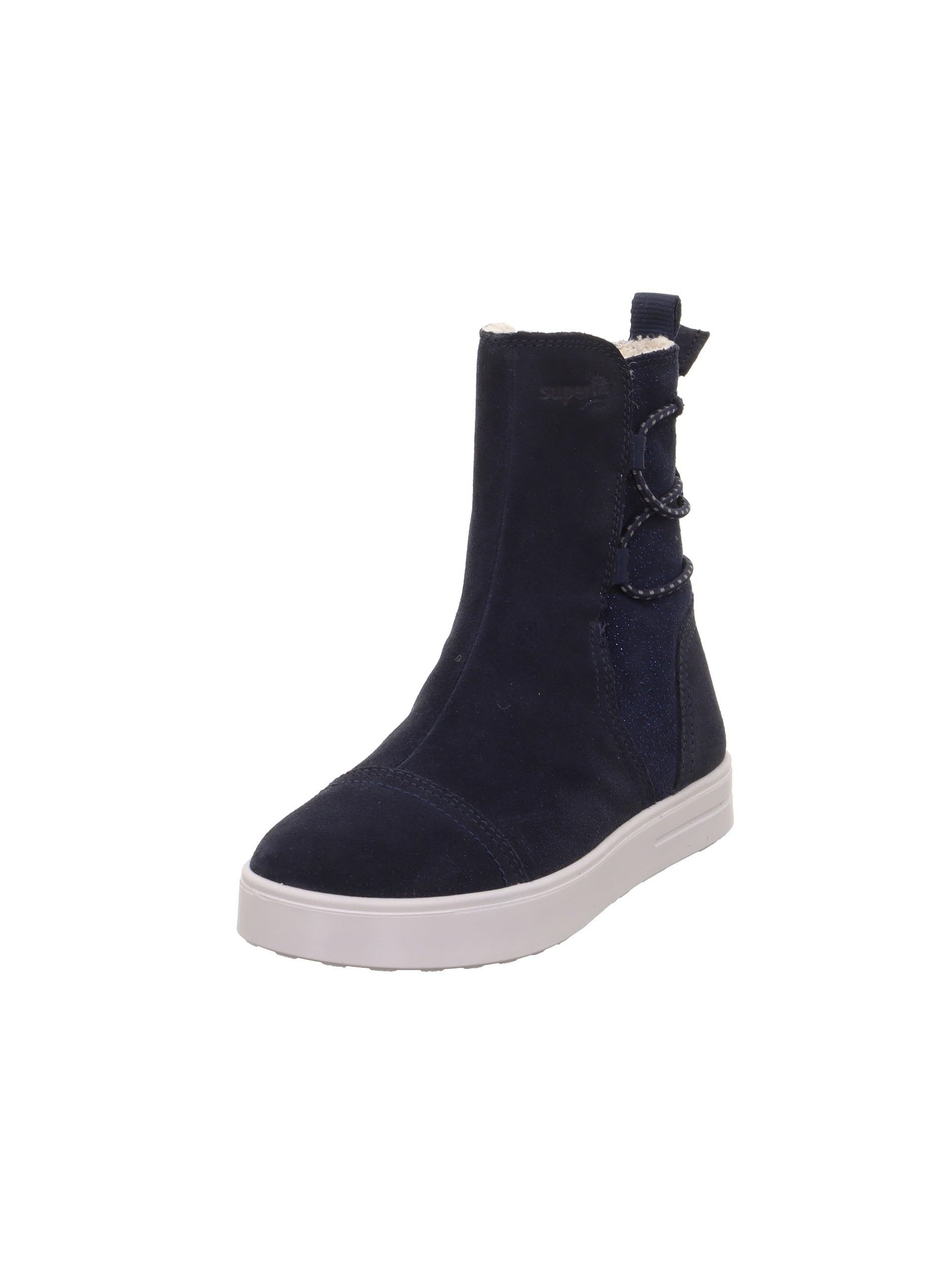 Superfit Girls' Stella Snow Boots, Blue 8000, 8.5 UK Child