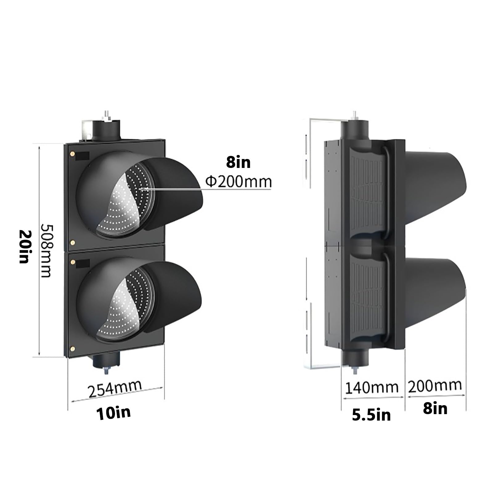 Czerwone Zielone Światło Stop AC100-240V, 200 mm Zdalnie sterowane światło | Zasięg 100 M/1000 M, wodoodporna obudowa PC, do magazynu (sterowanie zdalne 1000 m)