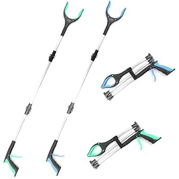 OITUGG Litter Pickers Set Of 2 Pcs - 83cm Grabber Stick - Litter Picker Set Of 2 Pcs 83cm Grabber Stick Litter Picker For Adults Helping Hand Grabber With Magnetic Tip And 90 Rotatable Head~p141324299