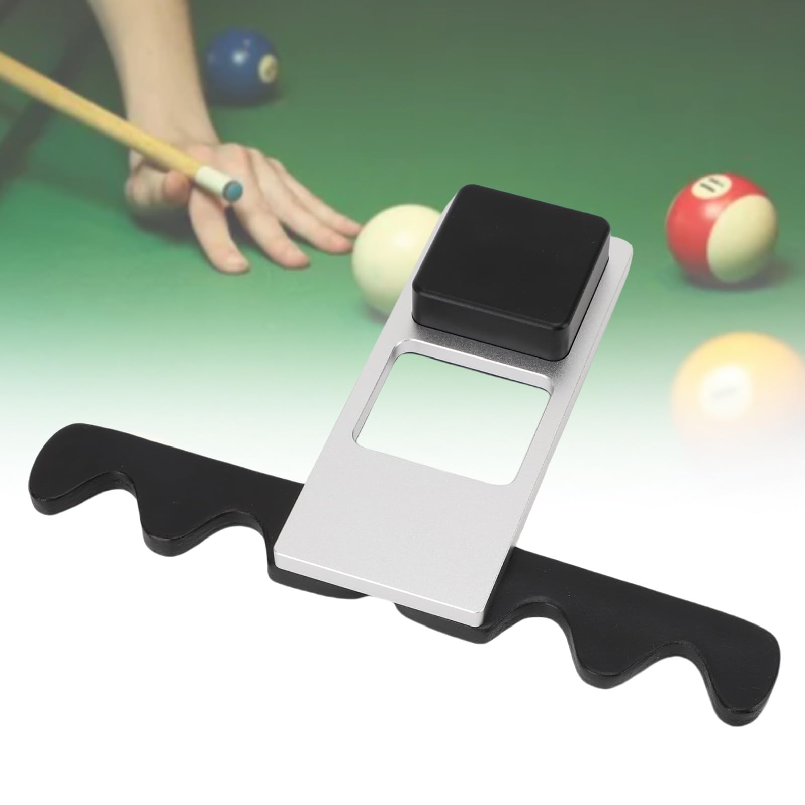 Pool Stick Halter Universal Premium Aluminium Leder Faltbar 4 Queue Billard Queue Halter für Billard Tisch Ausrüstung Spielabende Familientreffen
