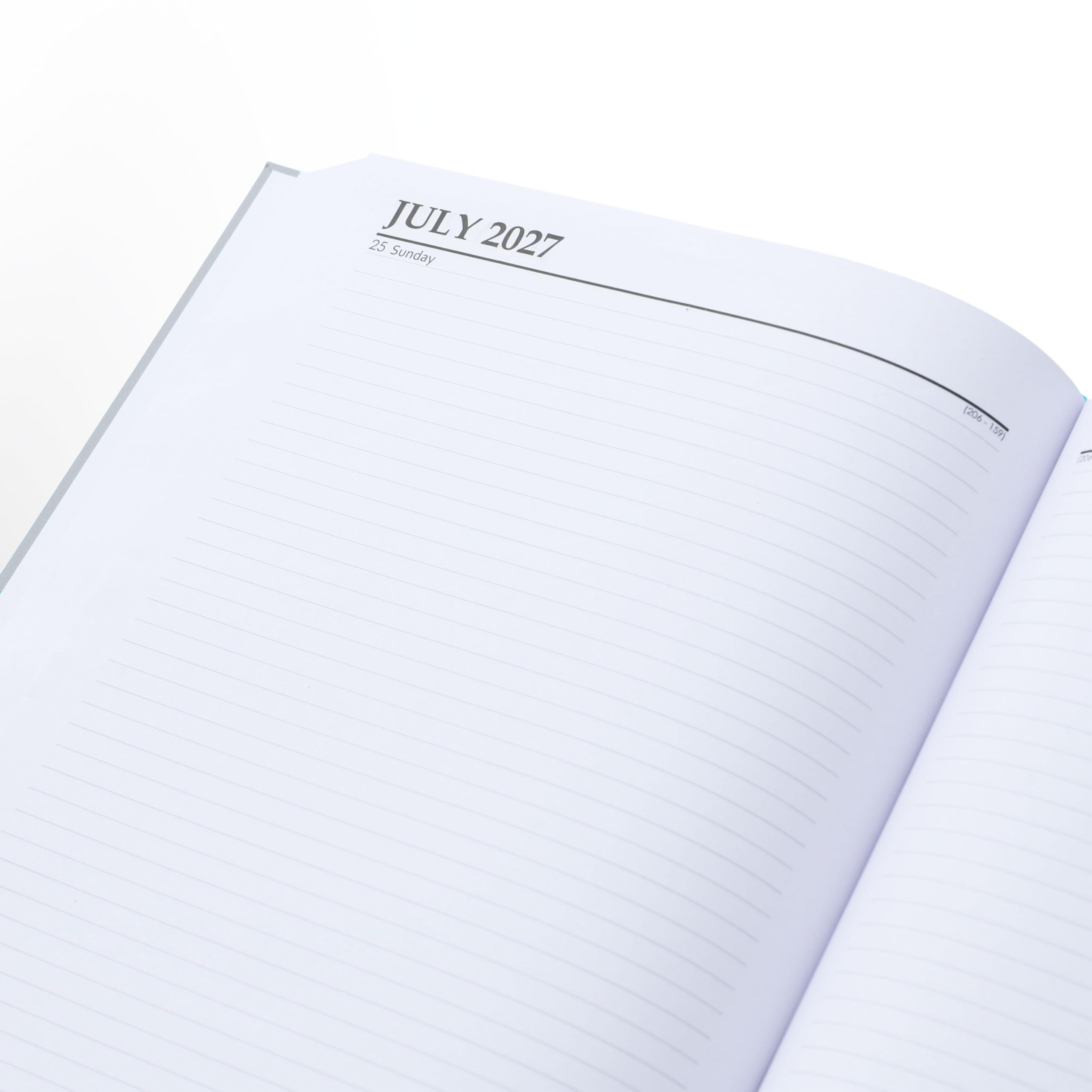 Terminplaner 2027, 2 Seiten pro Tag, fester Einband, A4-Planer, Tagebuch mit Lesezeichen, Ganzjahres-Tagesplaner von Januar bis Dezember 2027 (Grau)