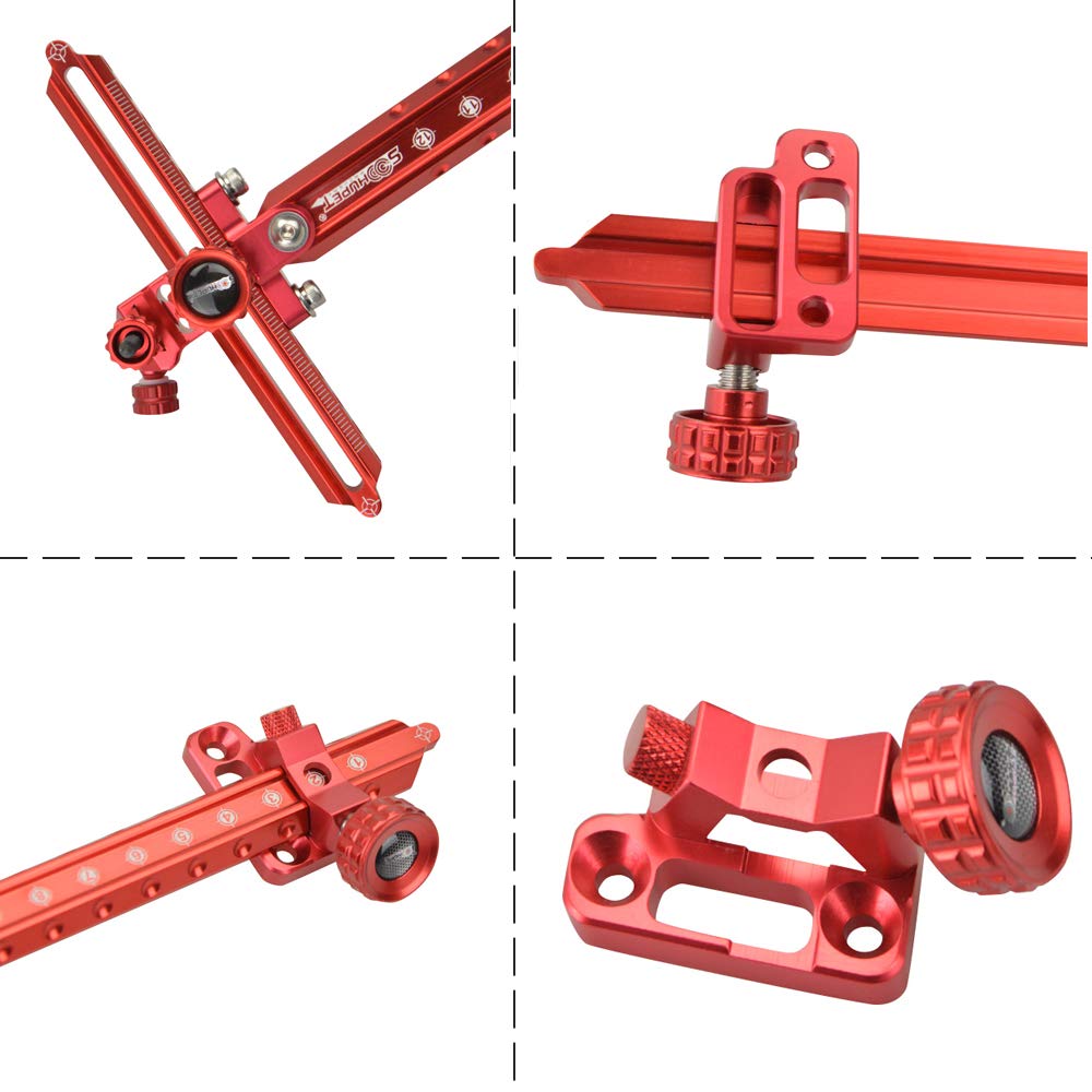 Bogenvisier für Recurvebögen Aluminium Bow Sight Bogen Anblick Jagdvisier 1 Pin Bogen Visier für Bogenzubehör