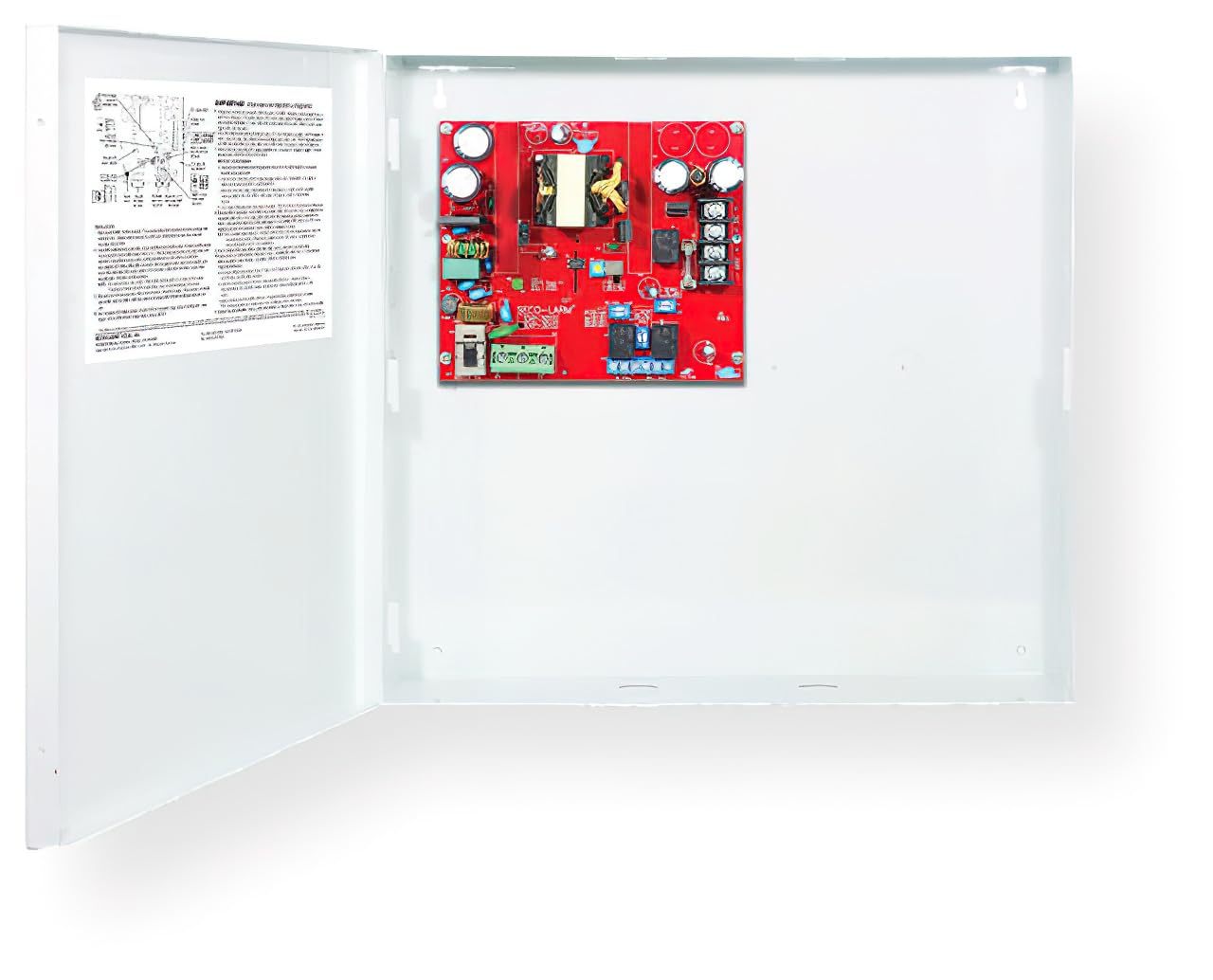 Seco-Larm EAP-3D1Q Enforcer Access Control Power Supply, 1 Output, 3A Total; AC Power Failure Supervision Relay; Adjustable Voltage Range; Selectable Delay Timer; LED Status Indicator