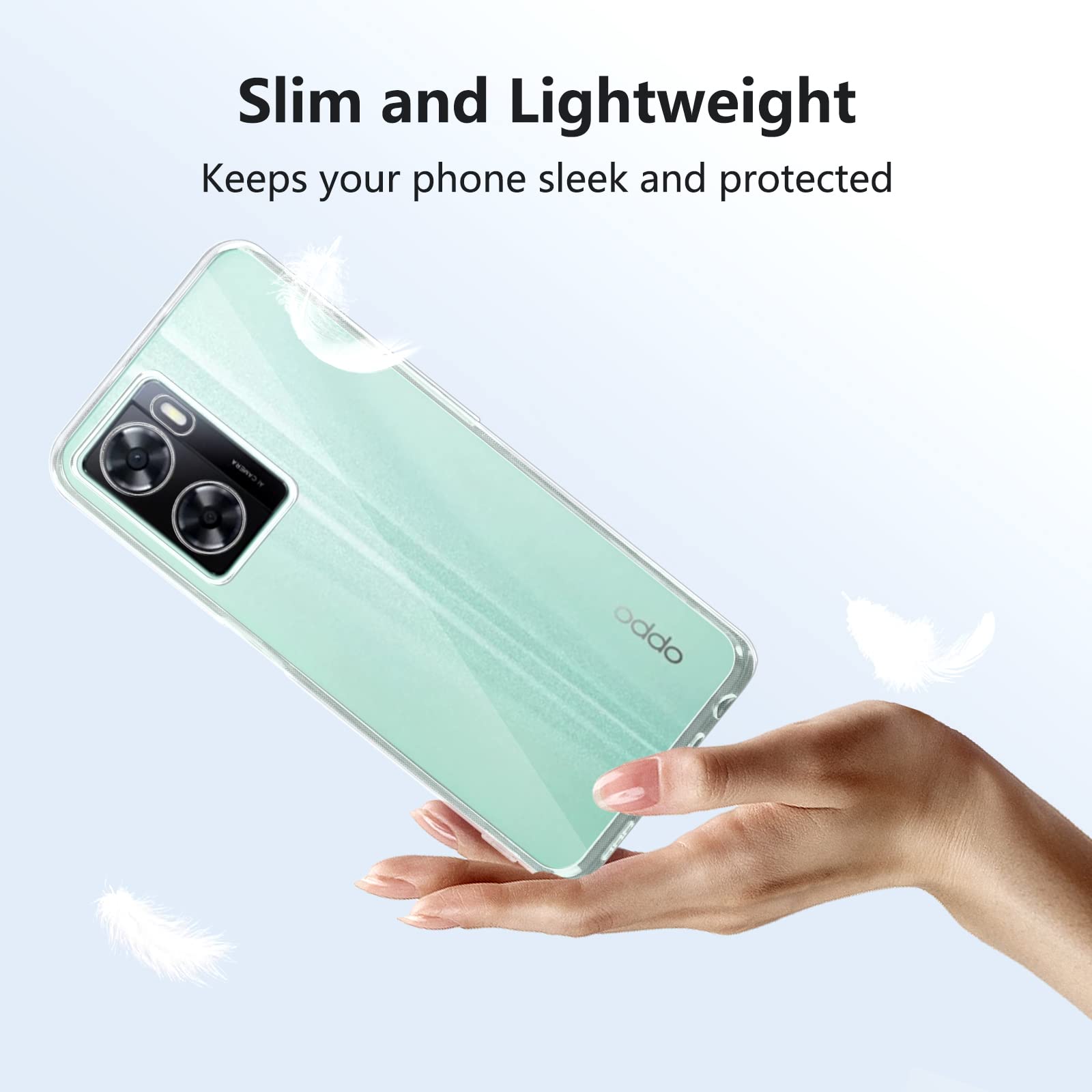 Custodia Trasparente Per OPPO A57 4G 2022 – Cover Sottile In Silicone TPU Antiurto E Anti Ingiallimento - 4