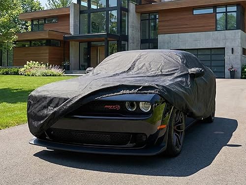 Miniatura 2 de CarsCover - Ajuste personalizado 2008 - 2017, Cubierta auto Dodge Challenger Cubierta auto Xtrashield, cubierta negra