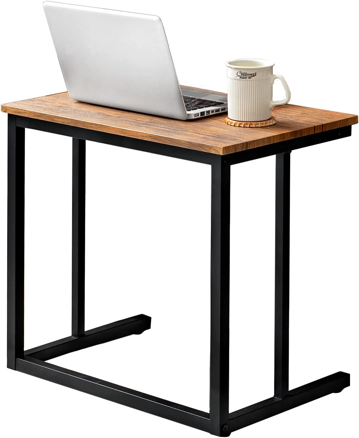 Hagihara LST-4662BR Side Table, Desk, Night Table, Sofa Side Table, PC, Remote Work, Water Resistant, Lightweight, Wood Grain Style, Industrial, Width 23.6 x Depth 15.4 x Height 21.5 inches (60 x 39 x