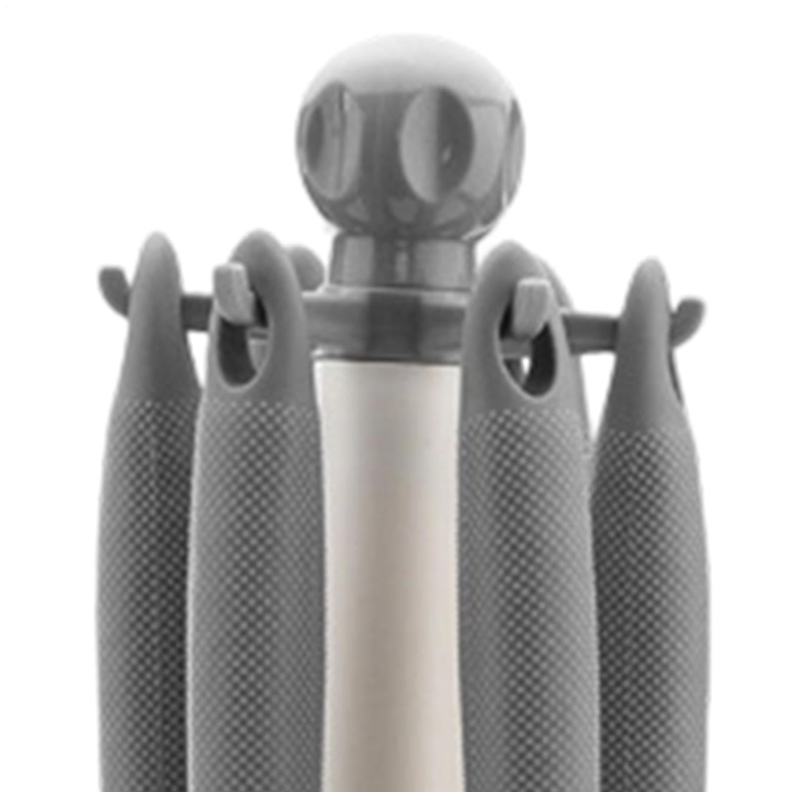 Set di 7 utensili in silicone, resistenti al calore, cucchiai da cucina, mestolo, spatola, per pentole, padelle, padelle antiaderenti, casa, appartamento, fattoria, ristorante, grigio