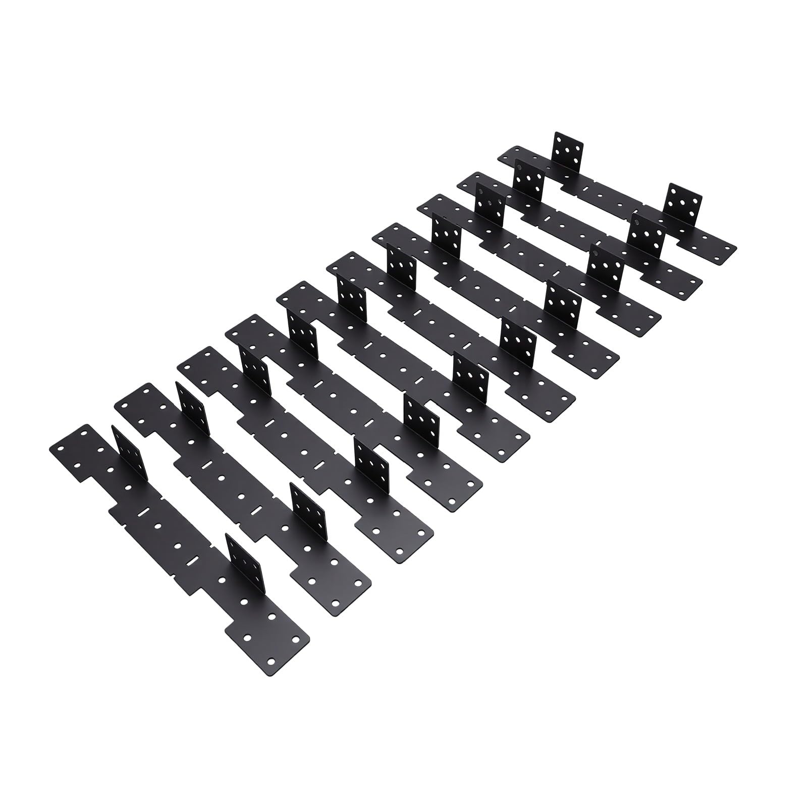 ASHATA 10 Piezas Soportes Ajustables para Largueros de Escalera, Soporte
