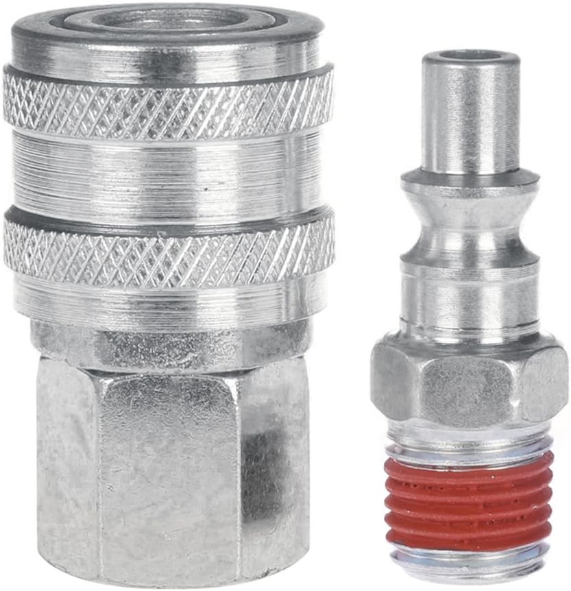 WYNNsky Air Compressor Fittings Kit - ARO Style Couplers & Plugs, 1/4" NPT